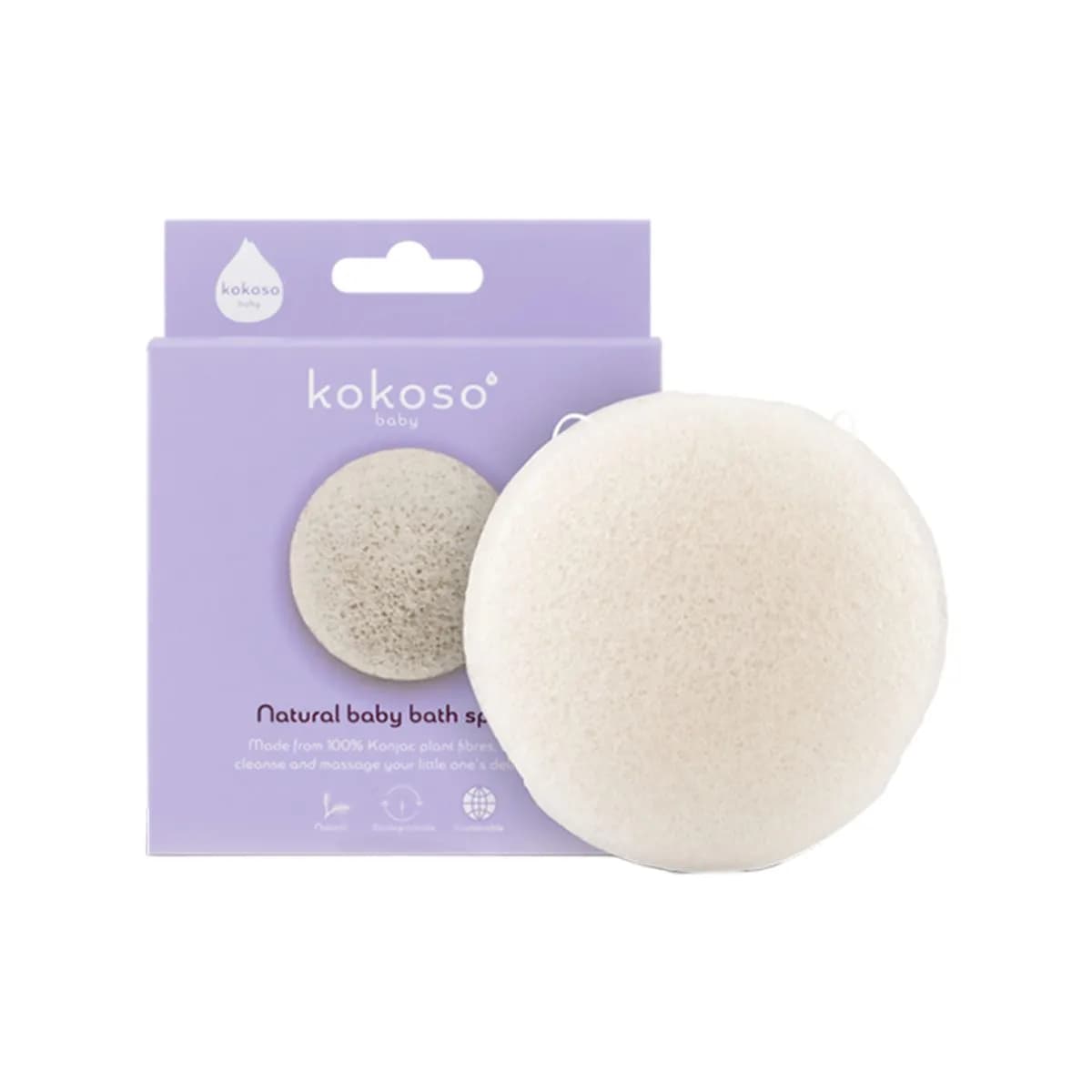 Kokoso  Natural Konjac Baby Bath Sponge — foto 1